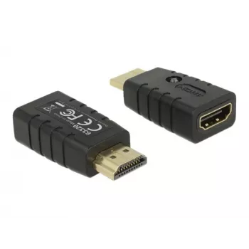 Adapter HDMI (wtyk) > HDMI (gniazdo), emulator EDID (czarny)