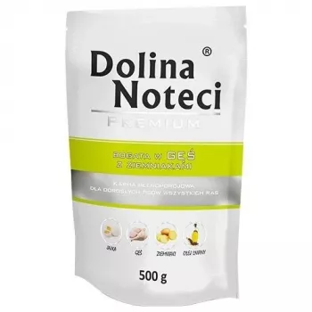 DOLINA NOTECI Premium bogata w gęsinę z ziemniakami - mokra karma dla psów - 500 g