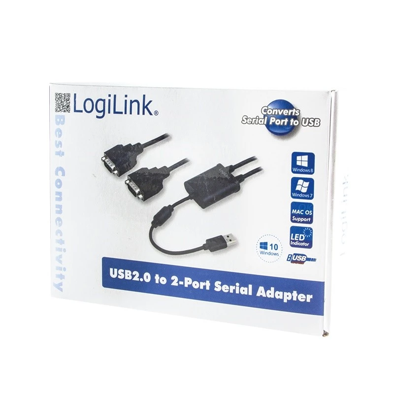 Adapter USB 2.0 na 2x port szeregowy
