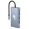 HUB 8w1 Adapter USB C HDMI x2 USB VGA RJ45 PD