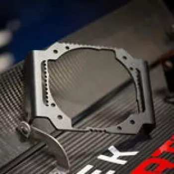 Asetek SimSports Front Mount for Podium Brackets - czarny, 70 mm Bolt Circle