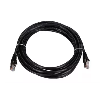 Kabel krosowy LAN Extralink Cat5e FTP 5 m, skrętka miedziana, RJ-45–RJ-45, czarny