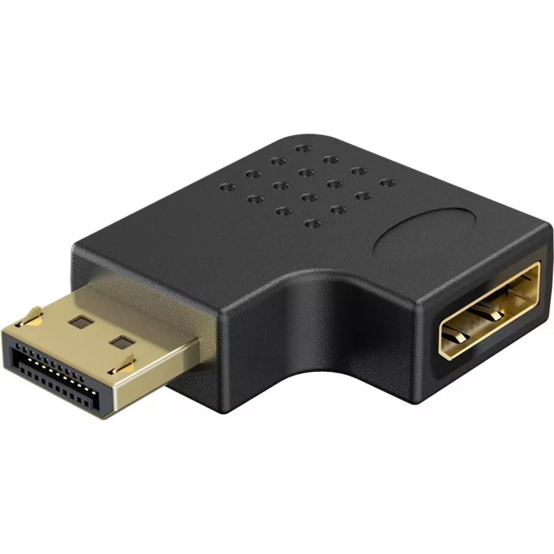 Goobay DisplayPort Angled Adapter 90° Left czarny (77132)