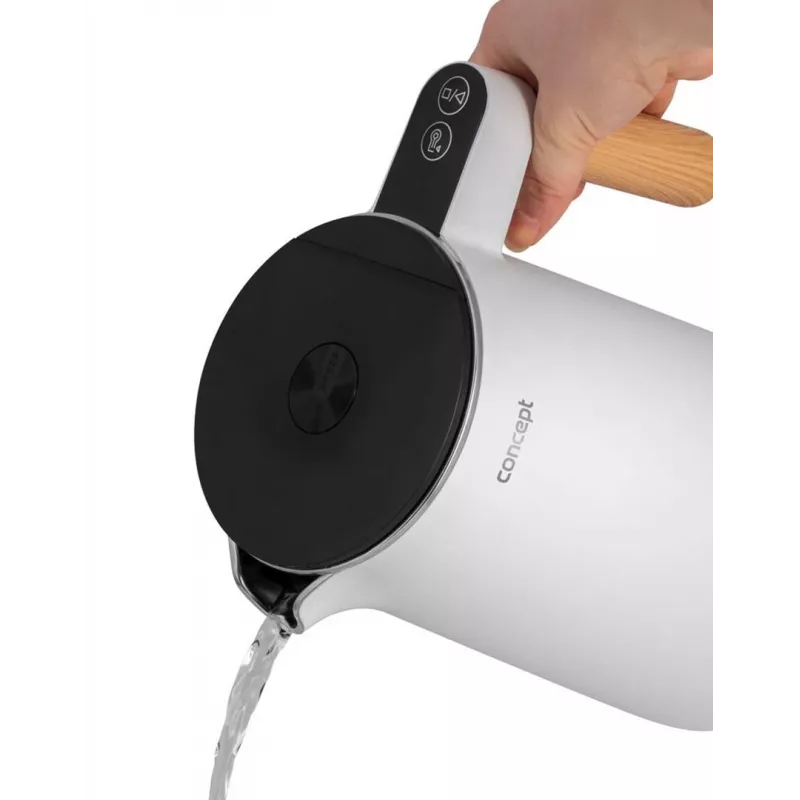 Czajnik ze stali nierdzewnej Biały 1,5 l Salt & Pepper Concept RK3300