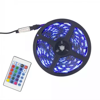 biały Shark Helios LED-05 RGB taśma LED z pilotem