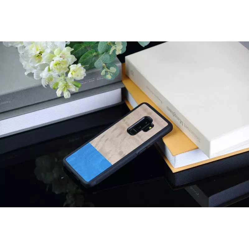 Etui na smartfona man and wood do Galaxy S9 Plus — dove Czarny