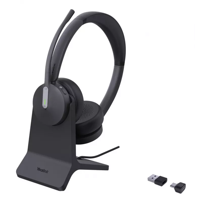 Yealink BH70 Dual ze stojakiem Teams USB-C/a Zestaw słuchawkowy