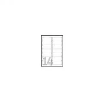 Avery - Poliester - przezroczysty - 99,1 x 38,1 mm 350 etykiet (25 arkuszy x 14) Etykiety (L7563-25)