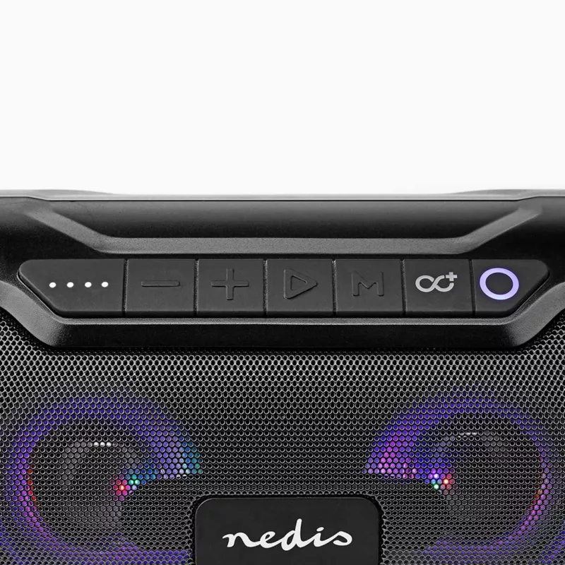 Nedis SPBB310BK głośnik przenośny/imprezowy Głośnik stereo przenośny czarny 36 W