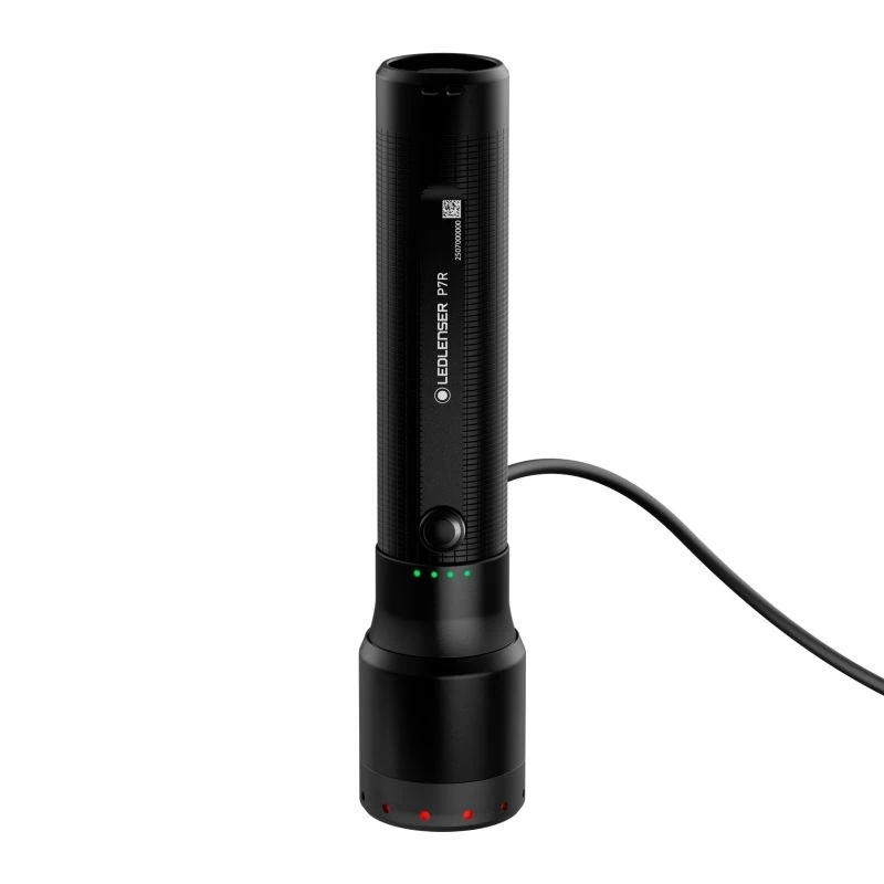 Latarka ręczna Ledlenser P7R Czarna akumulatorowa LED 1000 lumenów, 3,7 V 21700, IP68, 159 mm, 360 g