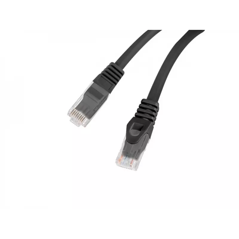 Kabel sieciowy LANBERG PCU6-10CU-1000-BK Cat6 U/UTP RJ-45 10 m czarny