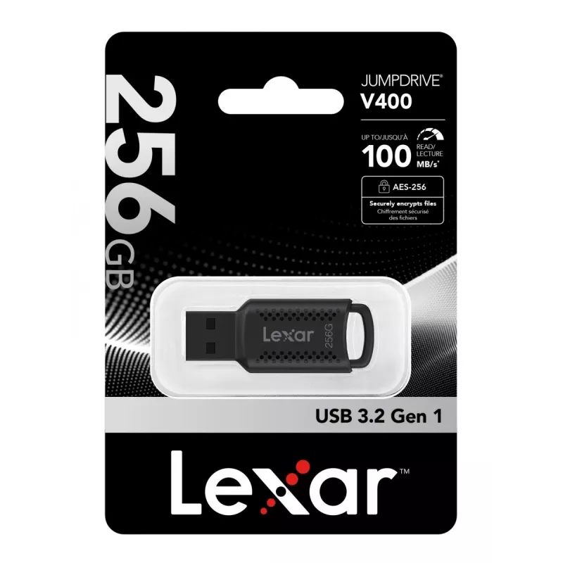 Lexar JumpDrive V400 Pamięć USB 256 GB USB Type-A 3.2 Gen 1 (3.1 Gen 1) Czarny