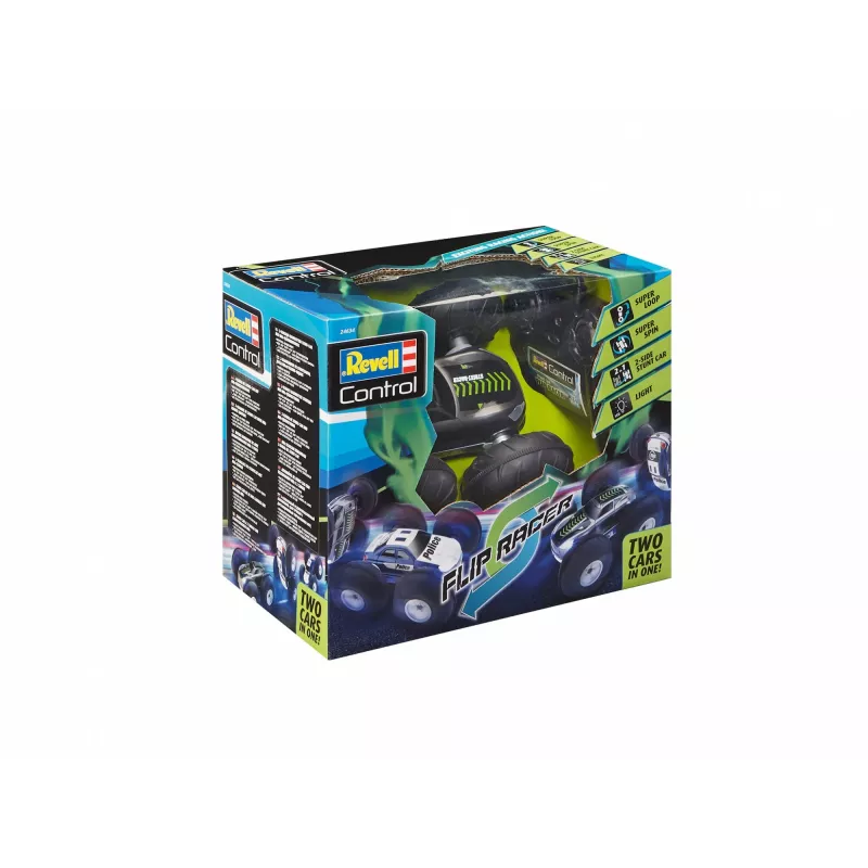 Revell Control 24634 Stunt Car FlipRace Podstawowy Elektryczny Samochód Zdalnie Sterowany Monster Truck z Napędem na Wszystkie Koła (24634)