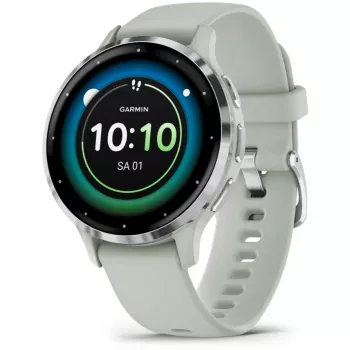 Garmin Venu 3S 3.05 cm (1.2) AMOLED 41 mm Cyfrowy 390 x 390 pikseli Ekran dotykowy Szary, Srebrny Wi-Fi GPS (satelitarny)