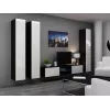 Cama pełna Szafka VIGO '180' 180/40/30 biały/czarny połysk