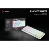 SAVIO PHENIX WHITE Bezprzewodowa Klawiatura Mechaniczna, Gateron Red Pro, ABS