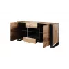 Cama komoda WOOD dąb wotan/antracyt