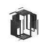 Szafa wisząca LANBERG WF01-6618-10B, 18U, 600×600×907 mm, czarna, 60 kg