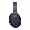 Słuchawki Sony WH1000XM4L.CE7, nauszne, przewodowe i bezprzewodowe (Bluetooth, USB-C), niebieskie, opaska nagłowna