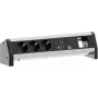 BACHMANN DESK 3x uziemione gniazdo 1x ładowarka USB 1x ABD GST18 (902.0253)