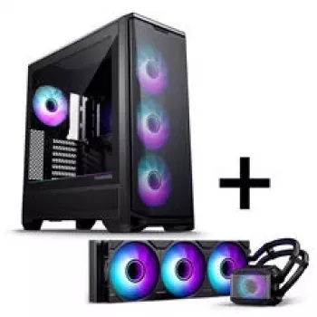 PHANTEKS Eclipse G400A Obudowa PC + Glacier M25 Gen2 Chłodzenie cieczą AiO - czarna