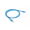 Kabel krosowy sieciowy LANBERG RJ45 Cat6 1 m niebieski, U/UTP, linka CCA, AWG24, PCU6-20CC-0100-B