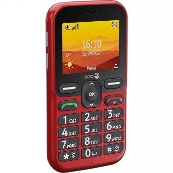 Doro Leva L10 4G, telefon z dużymi przyciskami, czerwony (380571)