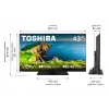 TV LED 43UV3F63DG 43-calowy wyświetlacz LED rozdzielczość 4K