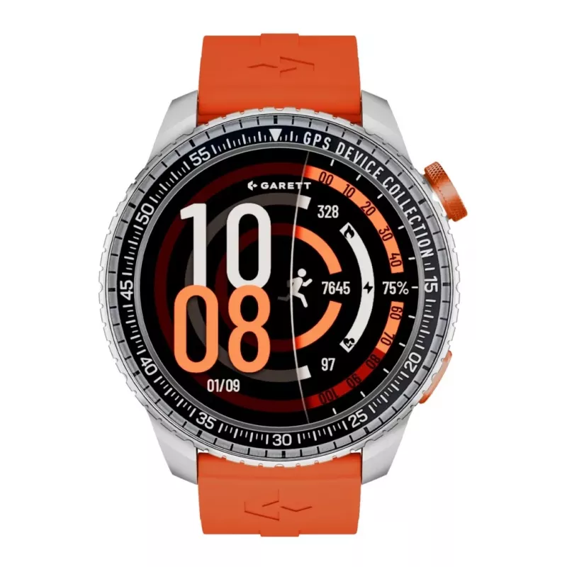 Smartwatch Garett Compass GPS srebrny