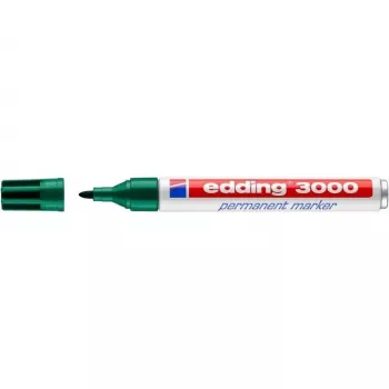 Marker permanentny Edding 3000 zielony 10 szt.