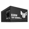 Zasilacz ASUS TUF GAMING 650B EVO — 650 W, 20+4 pin ATX, 80 PLUS Bronze, Czarny