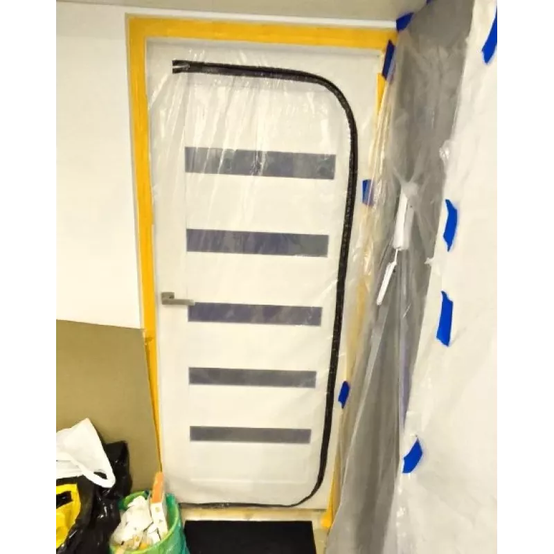 kurtyna przeciwpyłowa do drzwi podczas remontu, kurtyna przeciwpyłowa 220X110 drzwi