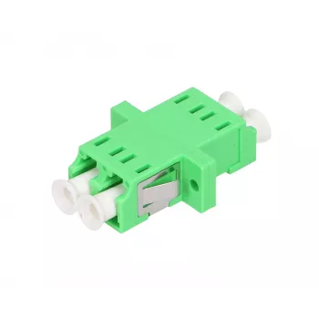 Adapter światłowodowy Extralink LC/APC Singlemode Duplex, zielony, złącza LC/APC