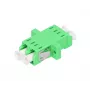 Adapter światłowodowy Extralink LC/APC Singlemode Duplex, zielony, złącza LC/APC