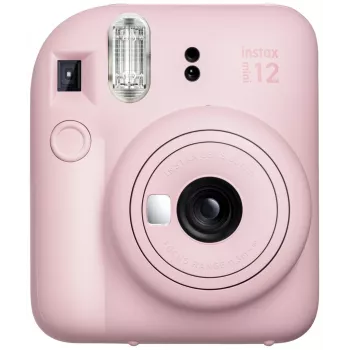 Aparat do zdjęć natychmiastowych Fujifilm Instax Mini 12 różowy — zdjęcie 86×54 mm, film 62×46 mm, ogniskowa 60 mm