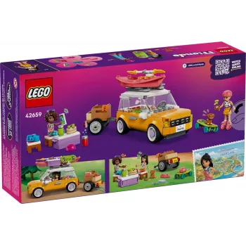 Zestaw konstrukcyjny LEGO Friends 42659 Przygoda w podróży z przyjaciółmi, 220 elementów, 2 minifigurki, wiek 6+