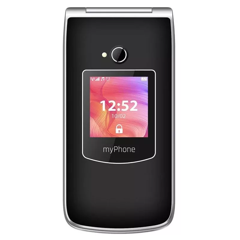 Telefon komórkowy MYPHONE RUMBA 2 — 2,4 cala TFT, 32 MB RAM, 32 MB pamięci, Single SIM, aparat 0,3 MP, bateria 800 mAh