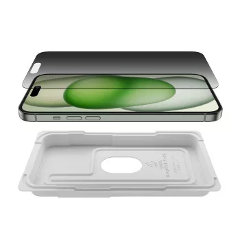 Folia ochronna prywatyzująca Belkin OVA168HQ do iPhone 16 Plus, antybakteryjna, odporna na uderzenia