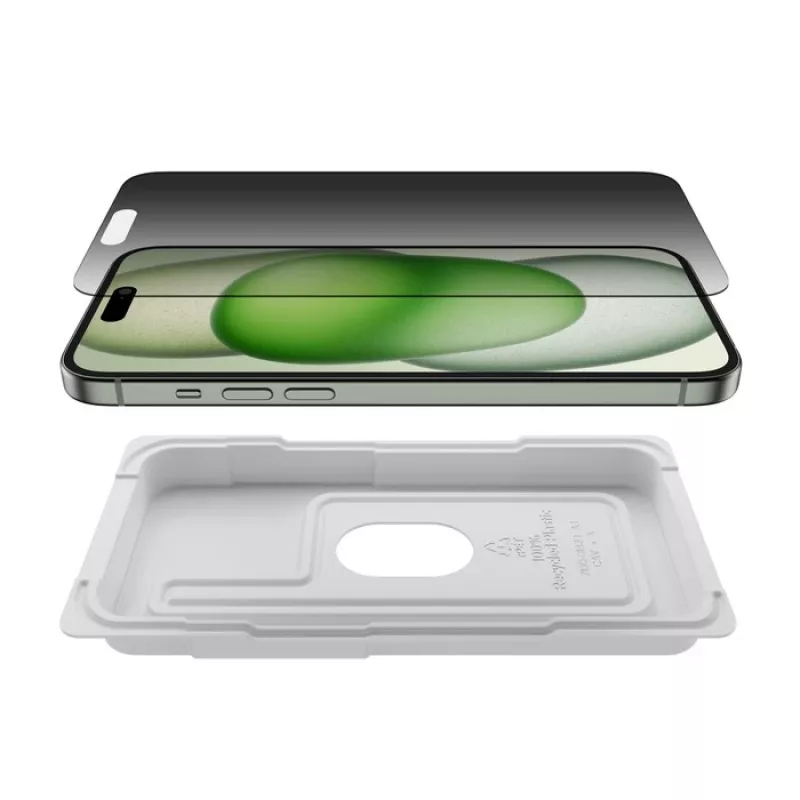 Folia ochronna prywatyzująca Belkin OVA168HQ do iPhone 16 Plus, antybakteryjna, odporna na uderzenia