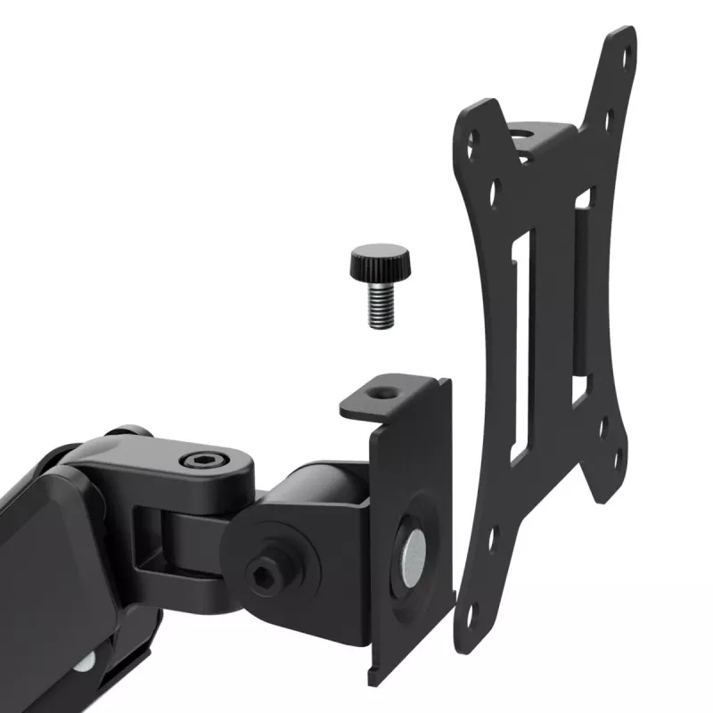 Uchwyt do monitora Maclean, sprężyna gazowa, 17-32, 2-10kg, czarny, MC-133