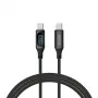 Kabel Savio USB-C - USB-C CL-174 1m czarny USB 3.2 Gen 1