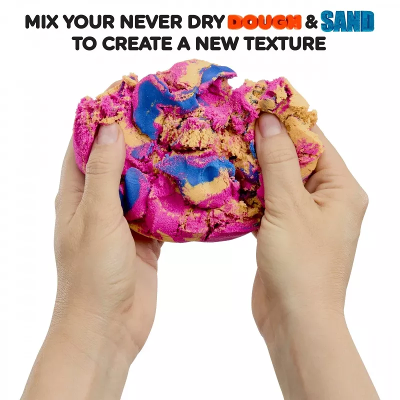 Kinetic sand Wonder Factory Never Dry Sand Bag, pomarańczowy czerwony