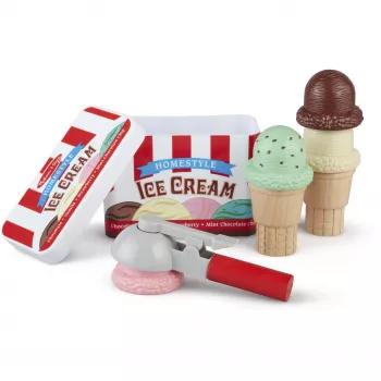 Melissa & Doug Scoop & Stack Zestaw do lodów Kuchnia do zabawy