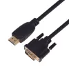 TB HDMI-DVI-kabel 1,8 M. gold-braided, DVI 24 + 1
