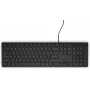 Przewodowa klawiatura pełnowymiarowa Dell KB216 — układ QWERTY nordycki, czarny, USB