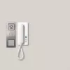 Siedle SET CA 812-1 E/W. Übertragungstechnik: Verkabelt. Produktfarbe: Edelstahl, Weiß, Platzierung: Wand (210008738-00)