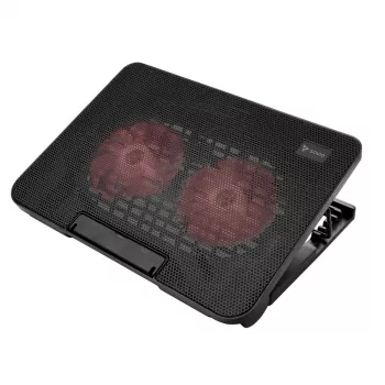 Podkładka chłodząca do laptopa SAVIO COS-02, 2 wentylatory 14 cm, zasilana przez USB, do 17,3 cala, czarna