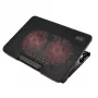 Podkładka chłodząca do laptopa SAVIO COS-02, 2 wentylatory 14 cm, zasilana przez USB, do 17,3 cala, czarna