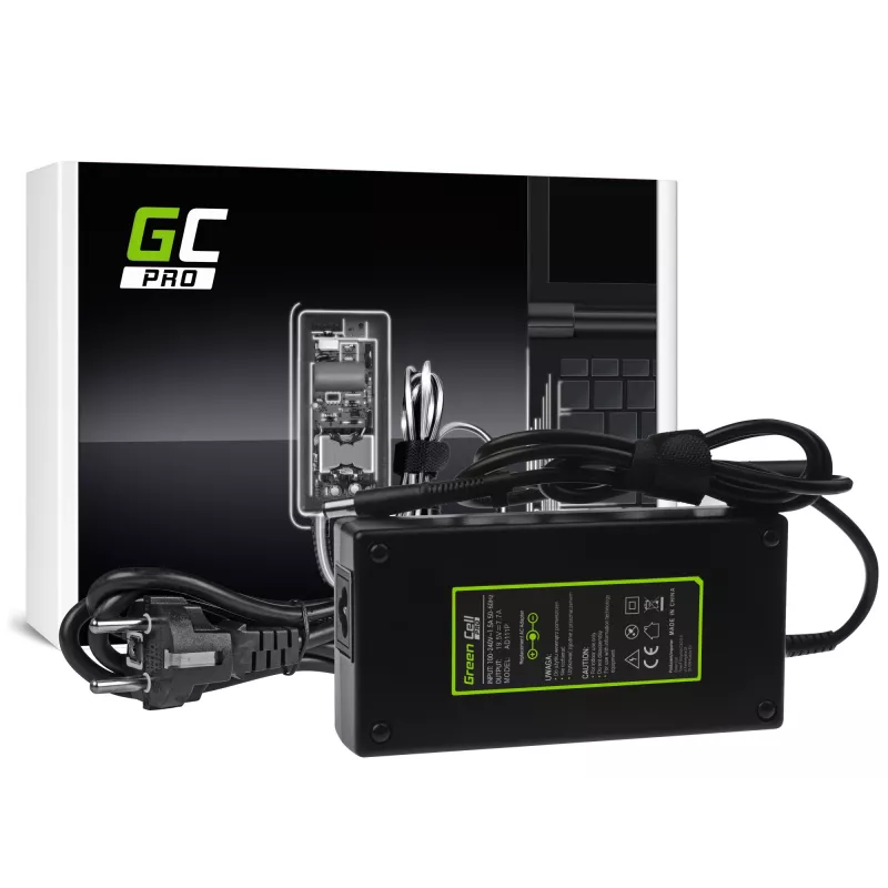Zasilacz zielony Cell AD111P 150W 19.5V 7.7A Uniwersalny zasilacz do laptopa Czarny