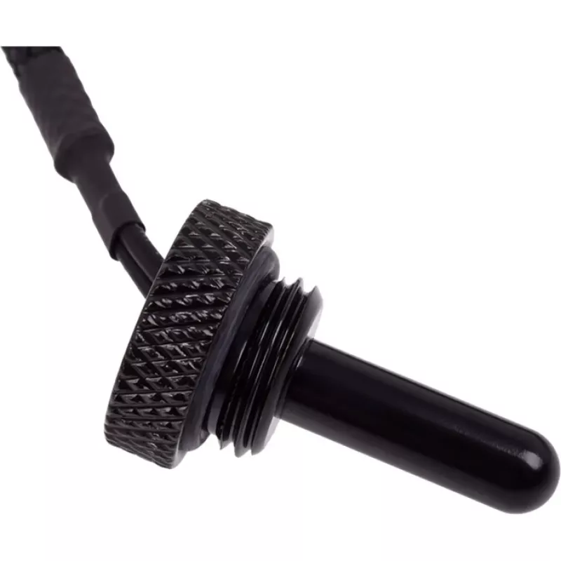 Alphacool Eiszapfen czujnik temperatury wtyczka G1/4 - czujnik temperatury do układu chłodzenia cieczą - głęboka czerń - 50 cm